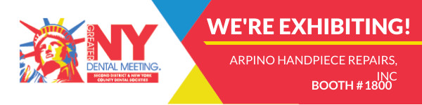 Arpino Handpiece Repairs, INC is exhibiting at the Greater New York Dental Meeting, Booth #1800